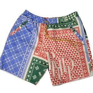 Rhude SSENSE Exclusive Card Print Shorts Multicolor 2XL Cotton Twill Streetwear